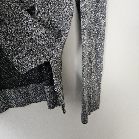 Peruvian Connection silver sparkle turtleneck sweater size S - Picture 5 of 7